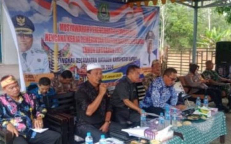 Ini Harapan Legislator Kapuas saat Hadiri Musrenbang Tingkat Kecamatan Bataguh