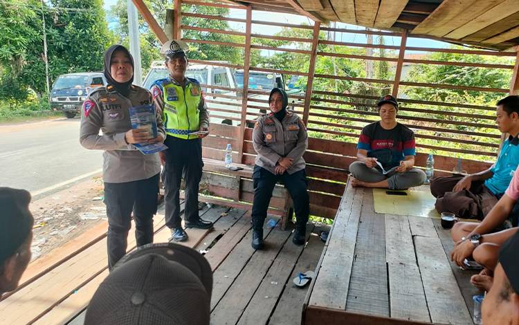 Polsek Pahandut Ajak Masyarakat Ciptakan Pemilu Damai