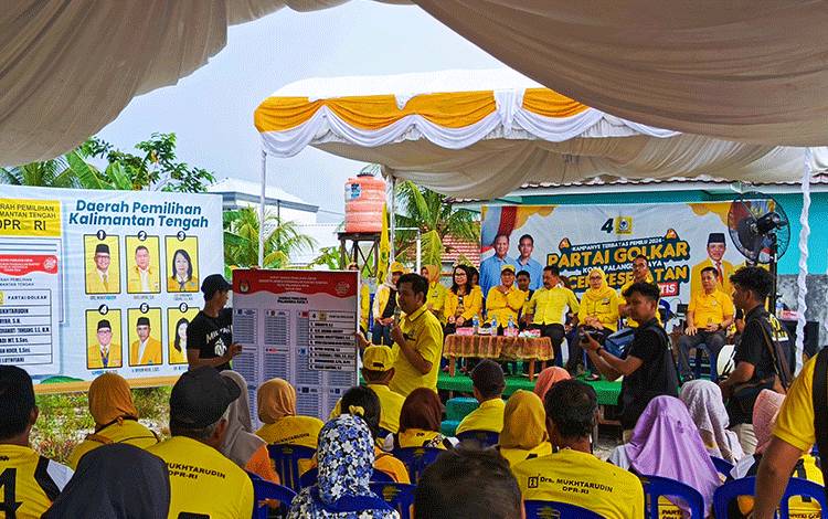 DPD Golkar Palangka Raya Kampanye Terbatas di Jalan Hiu Putih, Ajak Masyarakat Tidak Golput