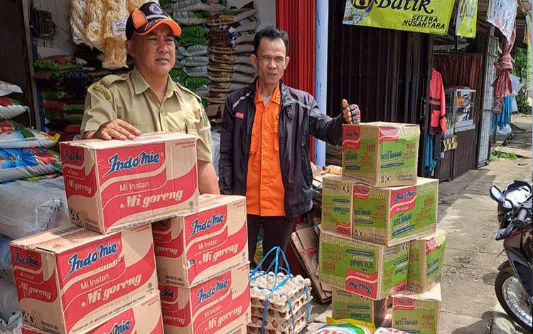 BPBD Damkar Barito Timur Kirim Bantuan Bahan Makanan untuk Dapur Umum Desa Muara Pelantau
