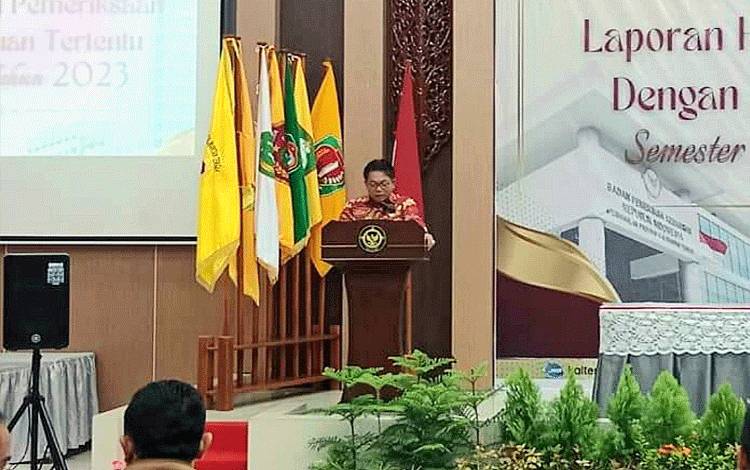 Hadiri Penyampaian LHP Tertentu 5 Pemda, Ini Kata Ketua DPRD Kalteng