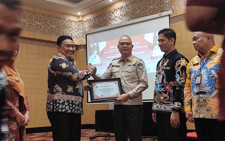 Satpol PP Kalteng Raih Realisasi Terbaik APBD Provinsi Kalteng