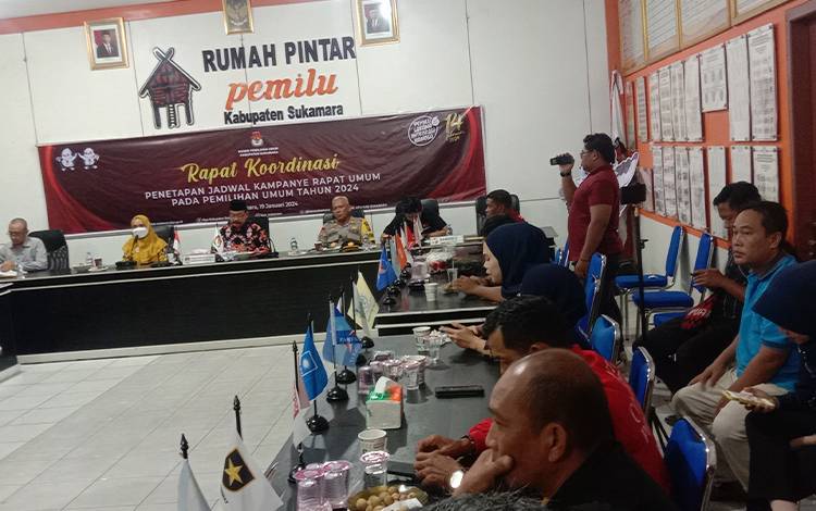 KPU Sukamara Gelar Rakor Penetapan Jadwal Kampanye Terbuka pada Pemilu 2024?