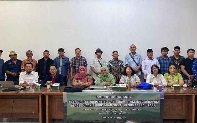 PSL-USU Fasilitasi FGD Faktor Penting Pengelolaan Perhutanan Sosial