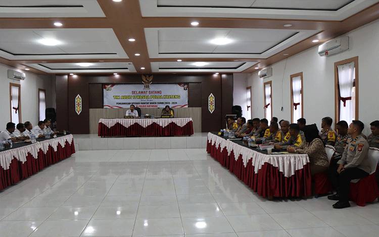 Tim Wasops OMB Telabang 2023-2024 Itwasda Polda Kalteng Kunjungi Polres Katingan
