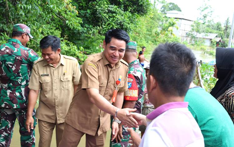 BPBD Barito Utara Lakukan Penanganan Banjir