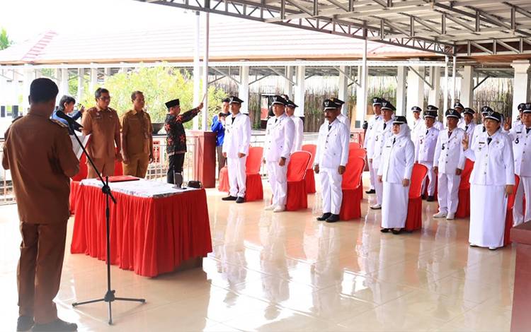 Puluhan Pj Kepala Desa di Seruyan Dilantik
