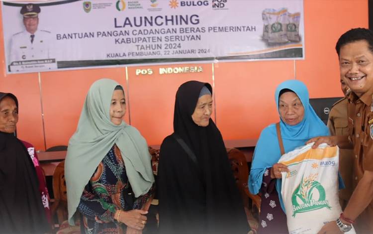 Pj Bupati Seruyan Launching Bantuan Pangan Cadangan Beras Pemerintah  ?