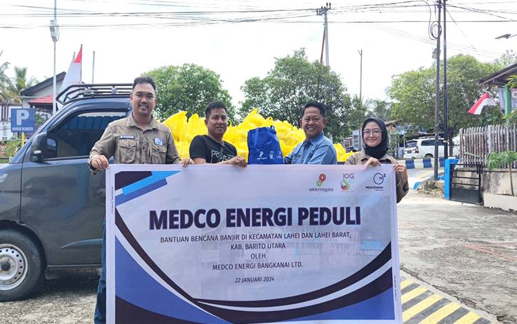 Medco Energi Bangkanai Salurkan Bantuan untuk Masyarakat Terdampak Banjir