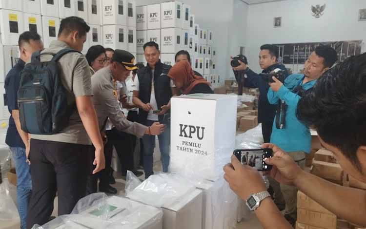 Ketua KPU Kalteng Monitoring Kesiapan Pemilu di Lamandau