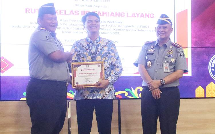 Rutan Tamiang Layang Terima Tiga Penghargaan Sekaligus