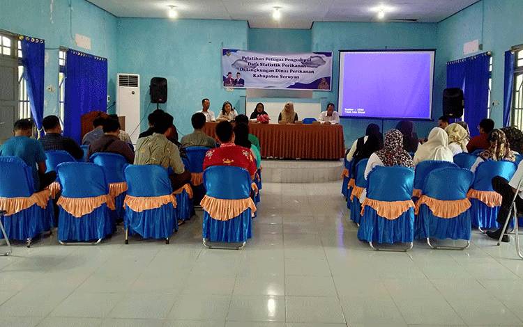 Dinas Perikanan Seruyan Gelar Pelatihan Petugas Pengumpul Data Statistik