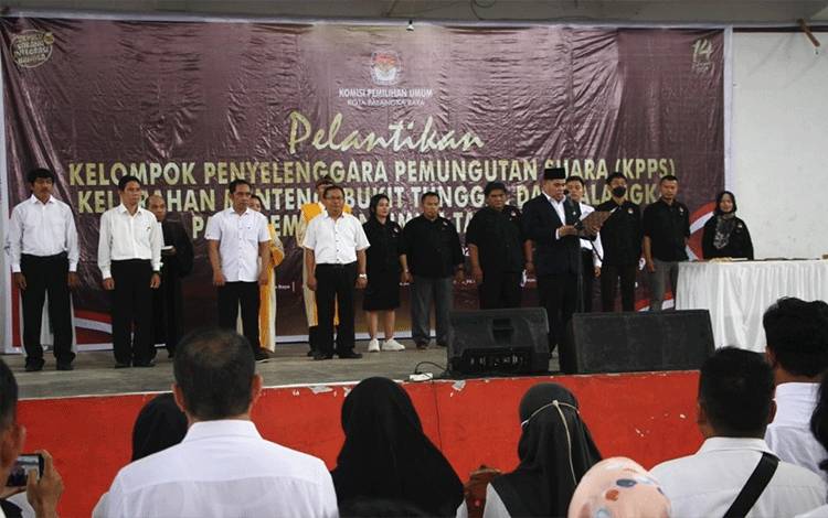 KPU Palangka Raya Lantik 5789 Petugas KPPS