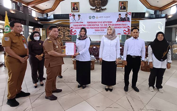Pemkab Kotim Perpanjang 493 Tenaga Kontrak di Lingkungan Dinas Pendidikan