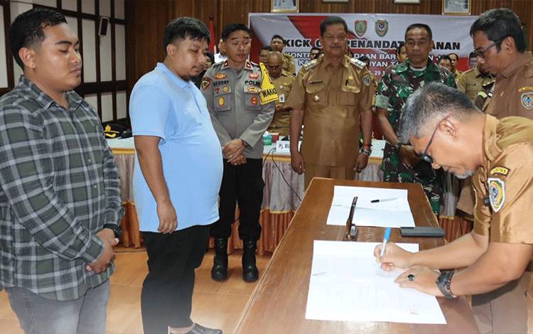 Pemkab Seruyan Ikuti Kick Off Kontrak Pengadaan Barang dan Jasa