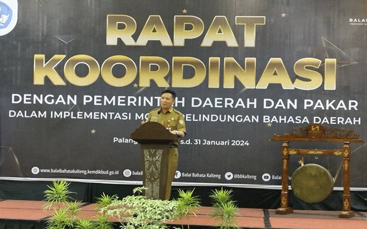 Staf Ahli Gubernur Buka Rapat Koordinasi Pelindungan Bahasa Daerah
