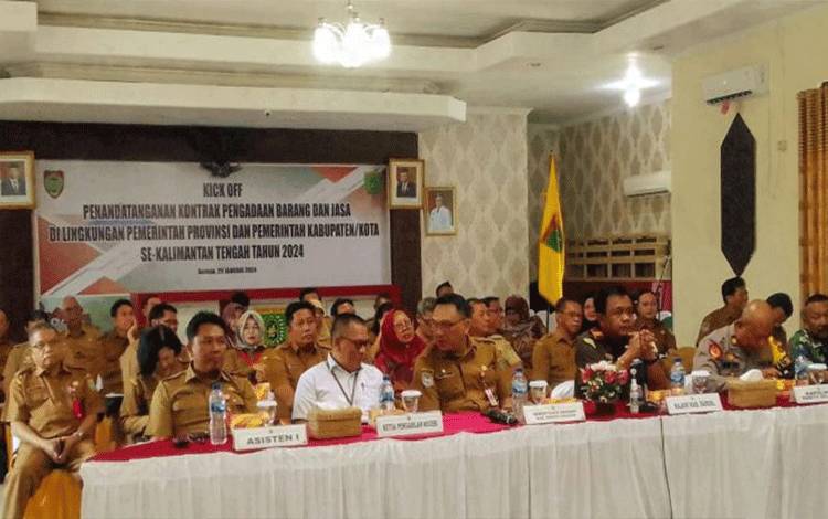 Ikuti Kick Off Kontrak Pengadaan Barang dan Jasa, Ini Kata Sekda Barito Selatan