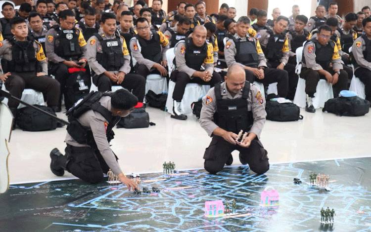 Polres Kobar Gelar TFG Persiapan Pengamanan Pemilu 2024