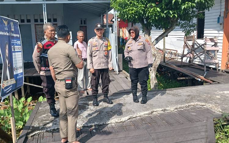 Polsek Pahandut Cek TPS Rawan di Wilayah Hukumnya