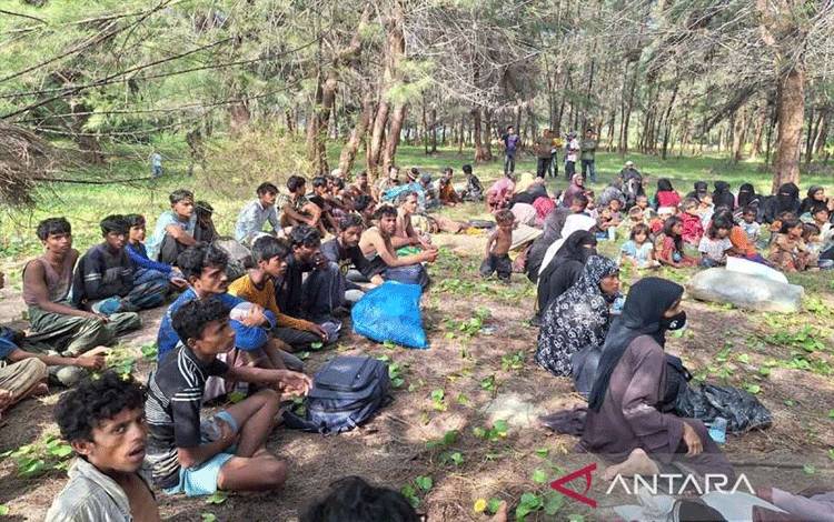 Seorang Wanita Imigran Rohingya di Aceh Timur Hamil