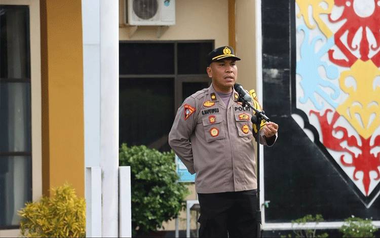 Polresta Palangka Raya Gelar Apel Siaga Satgas OMB Jelang Pemilu 2024