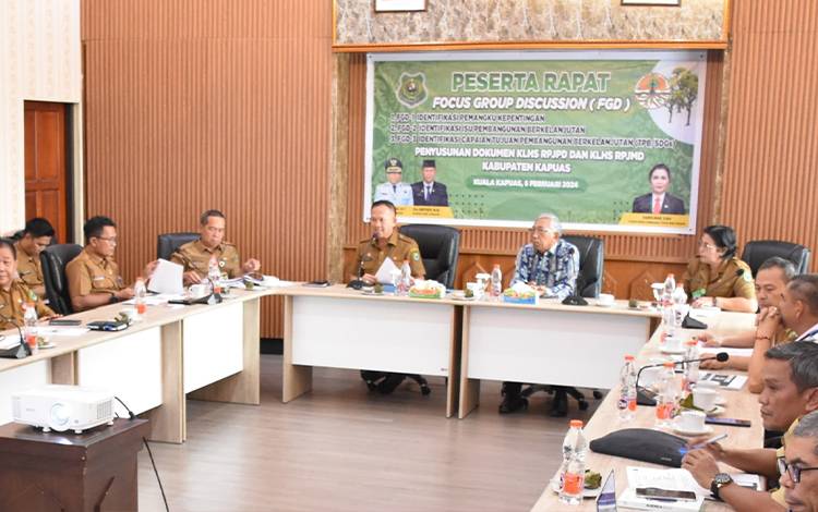 Pemkab Kapuas Susun Kajian Lingkungan Hidup Strategis RPJPD dan RPJMD