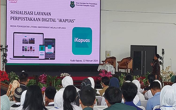Disarpustaka Kapuas Sosialisasi Layanan Perpustakaan Digital Aplikasi iKapuas