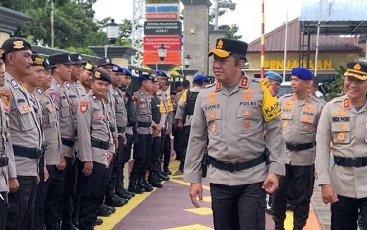 Kapolda Kalteng Cek Kesiapan Pengamanan Pemilu di Kapuat?