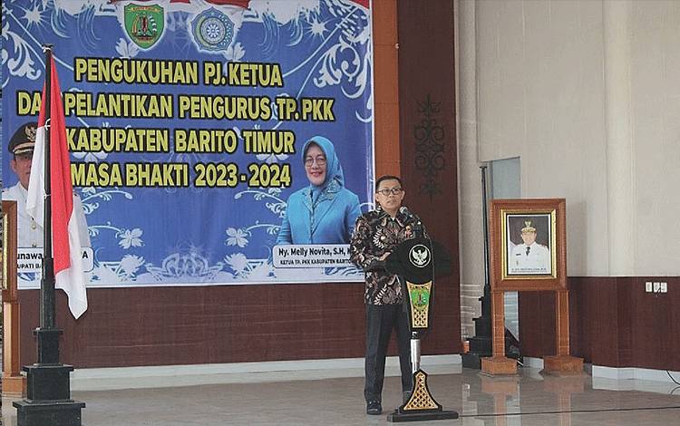 Pj Bupati Barito Timur Kukuhkan Pengurus TP-PKK Masa Bakti 2023-2024