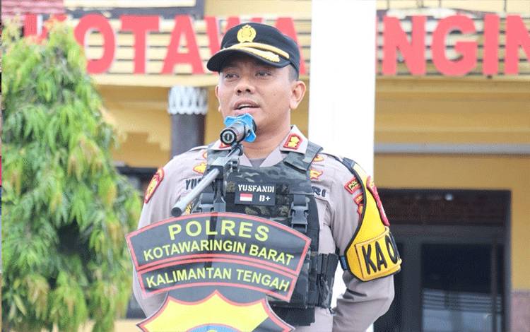 Apel Konsolidasi, Kapolres Kobar Apresiasi Personel Pengamanan Pemilu