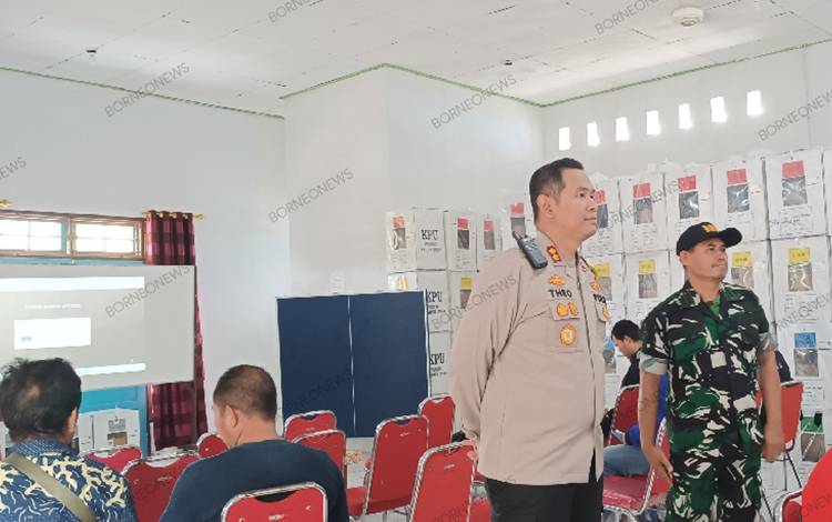 Ini Kata Kapolres Gunung Mas Saat Pantau Pleno Rekapitulasi Hasil Penghitungan Perolehan Suara Tingkat Kecamatan