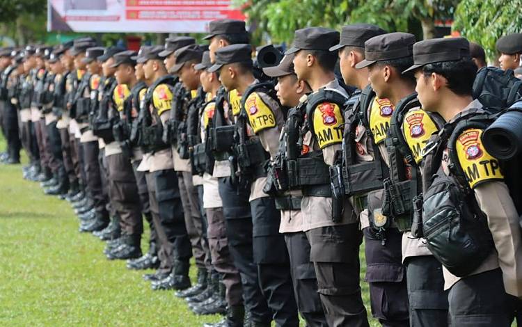 Polres Barito Timur Gelar Apel Konsolidasi Pasca-pengamanan TPS Pemilu