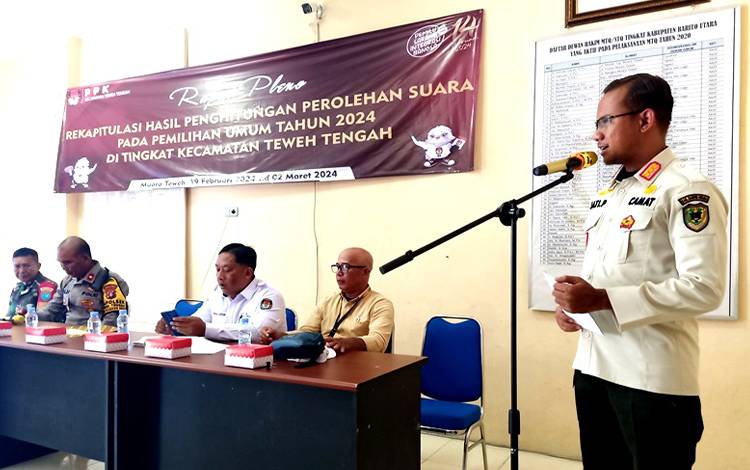 Camat Teweh Tengah Ingatkan Jaga Ketertiban dan Hormati Proses Penghitungan?