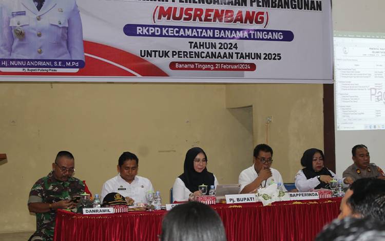 Susun RKPD 2025, Kecamatan Banama Tingang Gelar Musrenbang