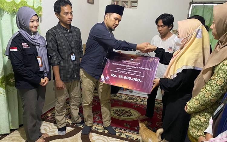 Uang Santunan untuk Anggota KPPS Meninggal di Palangka Raya Sebesar Rp36 Juta