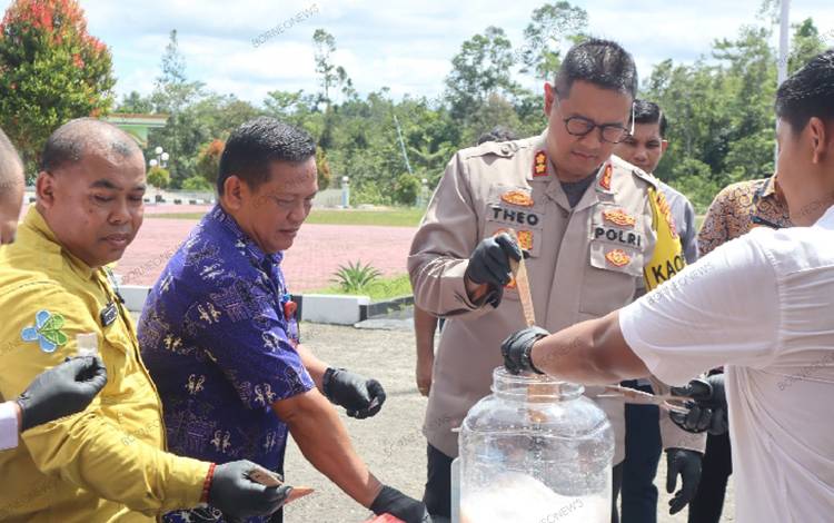 Polres Gunung Mas Musnahkan 47 Gram Lebih Sabu