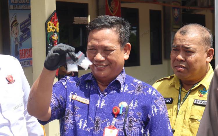 Begini Kata Staf Ahli Bupati Gunung Mas Usai Mengikuti Pemusnahan Barang Bukti Sabu
