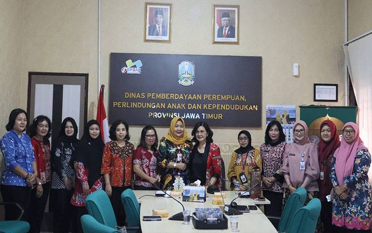 Dinas P3AP2KB Kalteng Belajar Strategi Pelayanan Korban Kekerasan ke Jatim