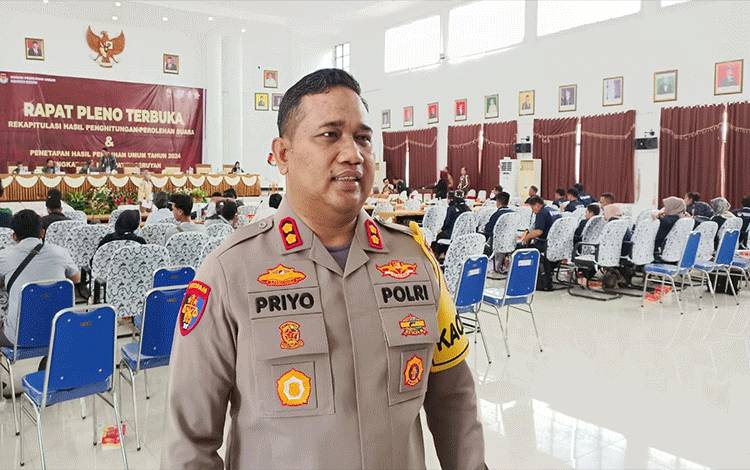 Kapolres Seruyan Pantau Pleno Terbuka Rekapitulasi Perhitungan Suara