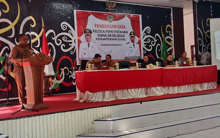 Pj Sekda Seruyan Buka Musrenbang Kecamatan Seruyan Hilir
