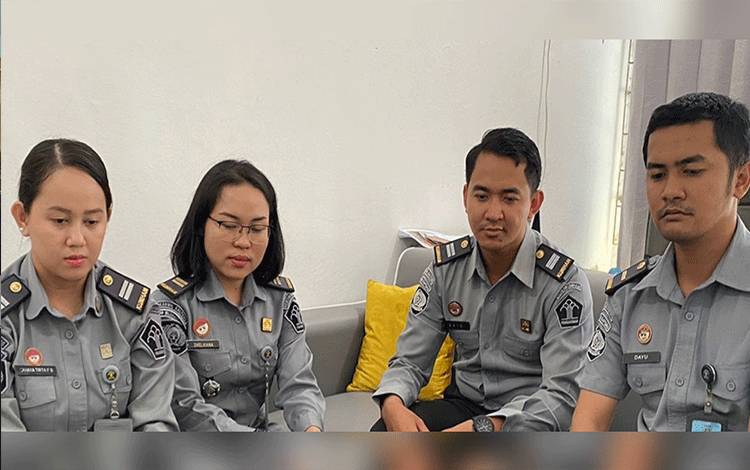 Jajaran Rutan Kapuas Ikuti Sosialisasi Penguatan Peran Inspektorat Jenderal Terkait ZI WBK dan WBBM