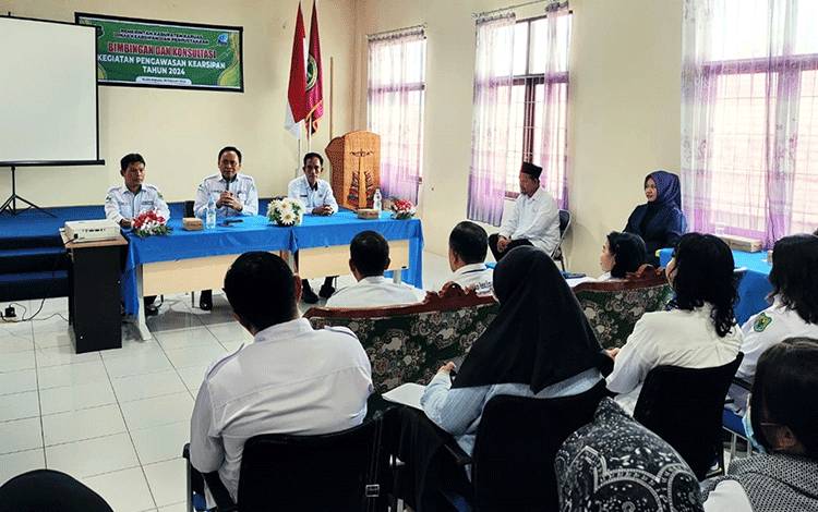 Disarpustaka Kapuas Gelar Bimtek dan Konsultasi Pengawasan Kearsipan