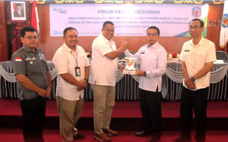 Pj Bupati Murung Raya: Perlu Bersinergi agar Program BPJS Ketenagakerjaan Berjalan dengan Baik