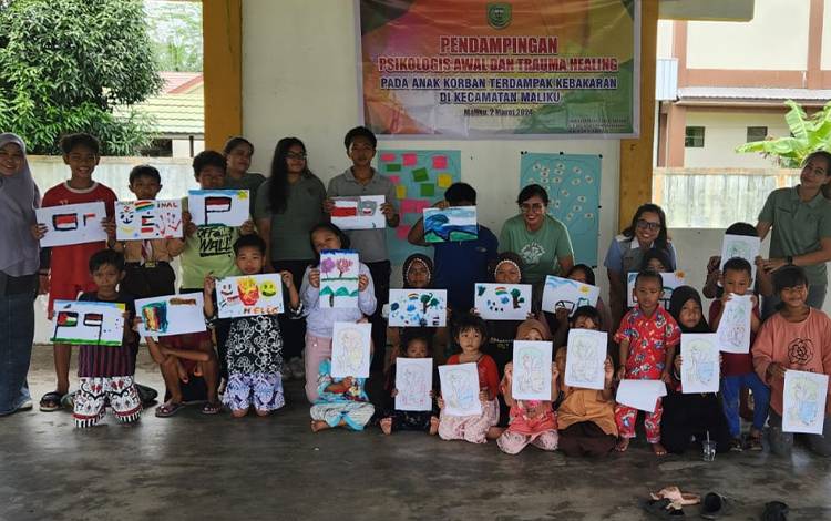 Trauma Healing Diharapkan Kurangi Dampak Negatif Psikologis Korban Kebakaran Desa Maliku Baru
