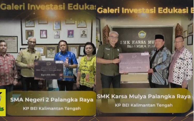 Empat Sekolah di Kalteng Terima Penghargaan Kategori Galeri Investasi Edukasi BEI Teraktif