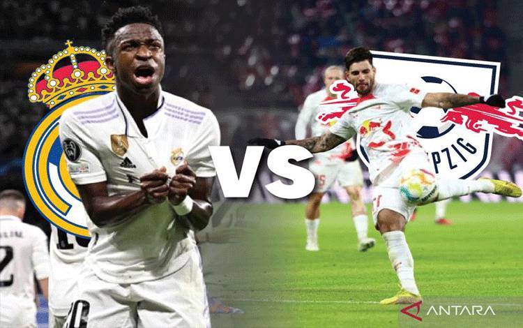 Real Madrid ke Perempat Final Usai Menang Agregat 2-1 atas RB Leipzig