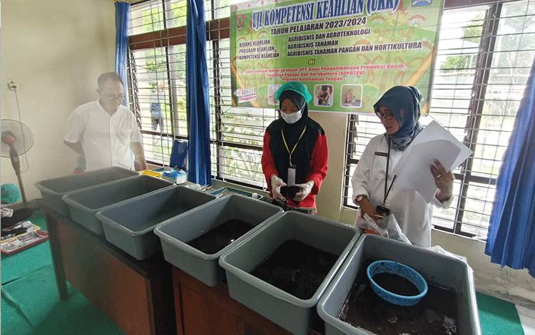 Dinas TPHP Kalteng Gandeng SMKS Budi Mulya Sebar Luas Teknologi Benih