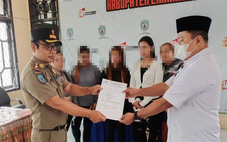 Lima PSK di Lamandau Dipulangkan ke Kampung Halamannya