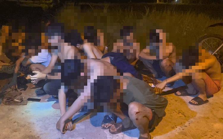 Puluhan Remaja di Palangka Raya Ditangkap Polisi Karena Hendak Tawuran dan Tabrak Aparat