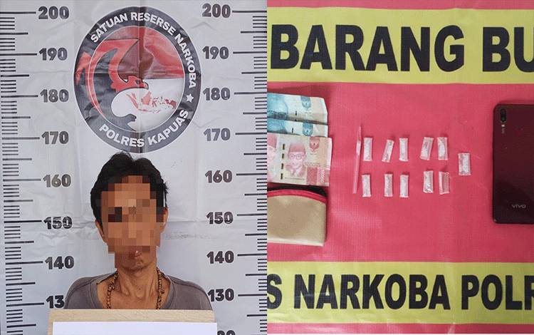 Pria Asal Mantangai ini Diringkus Satresnarkoba Polres Kapuas Karena Miliki Sabu